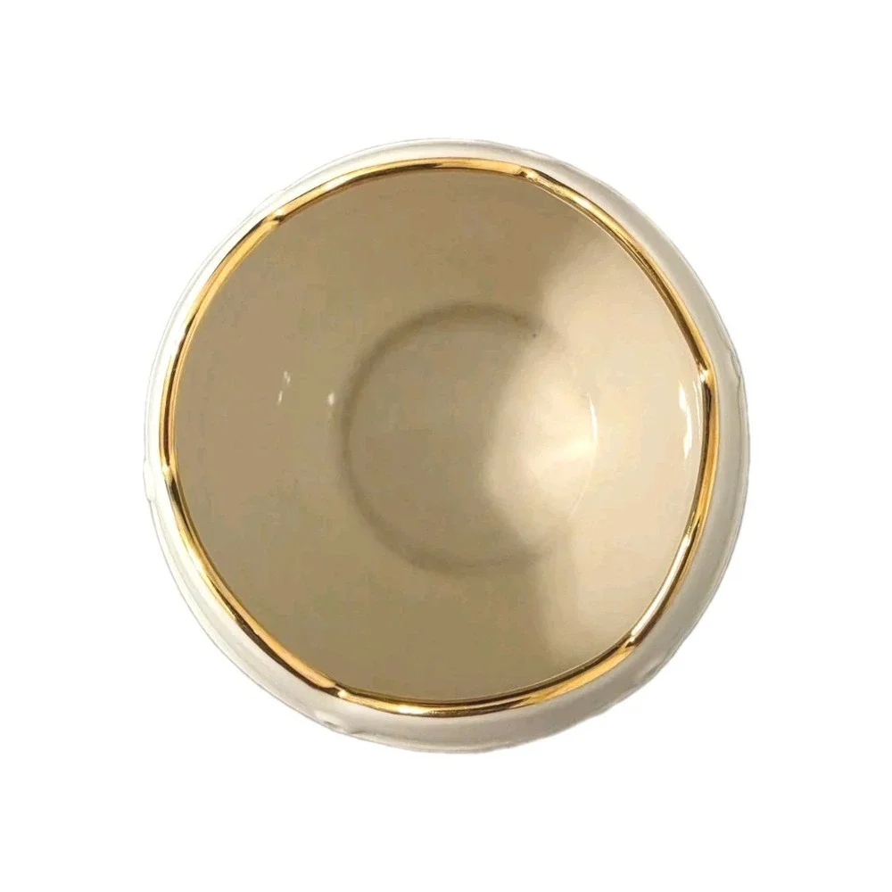 Lenox Porcelain Small Vase or Votive Gold Trimmed Floral Bluebells Wide Mouth